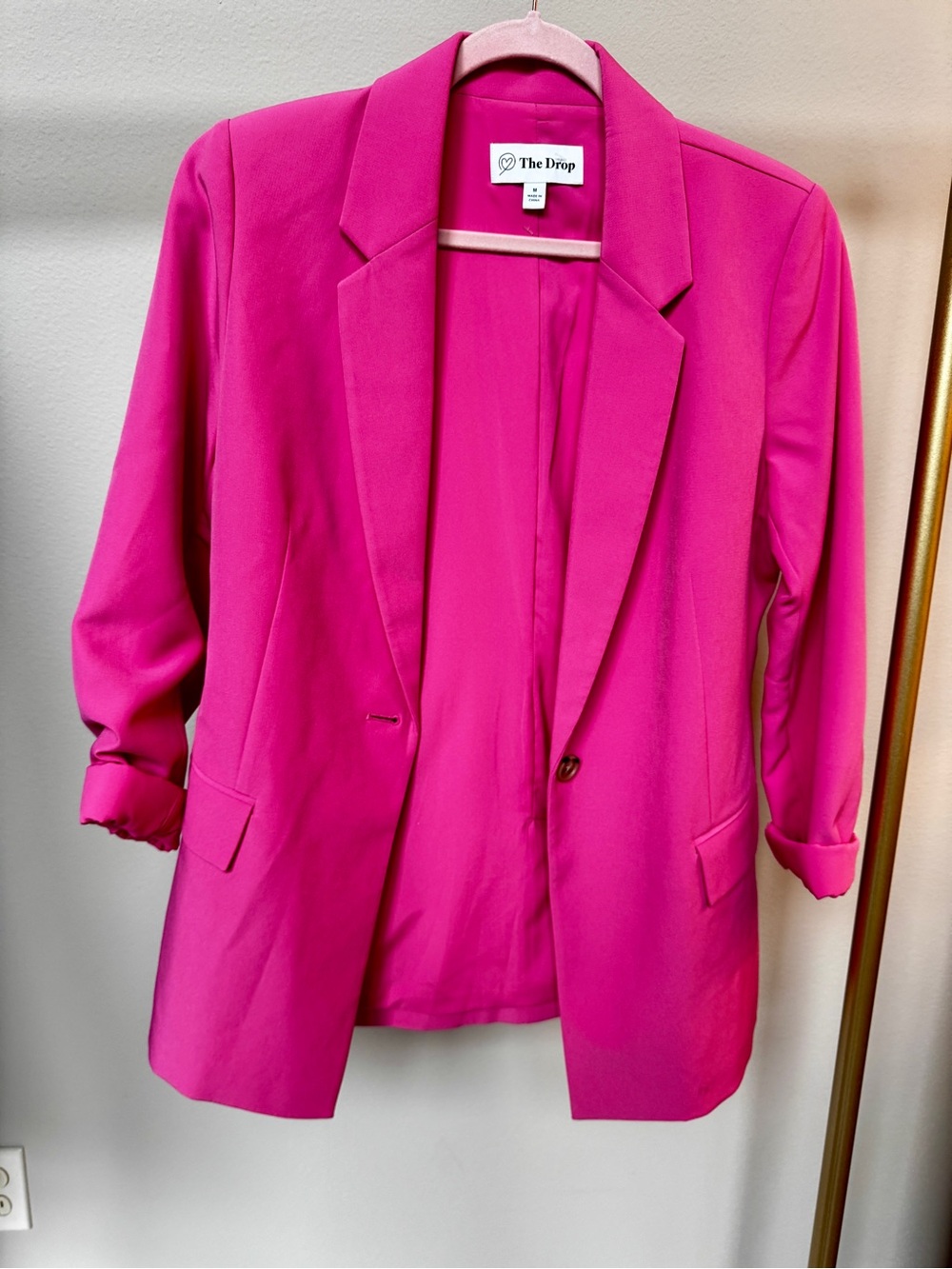 The Drop Women's Hot Pink Blazer Jacket